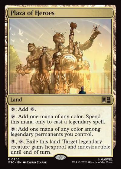 Plaza of Heroes MSC-255 Marvel Super Heroes Commander Magic card