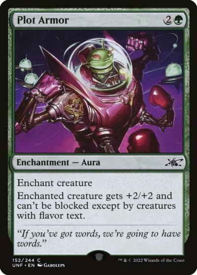 Plot Armor UNF-152 Unfinity Magic card
