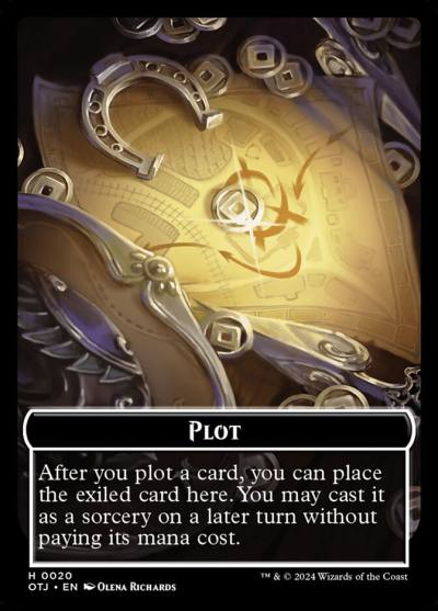 Plot TOTJ-20 Outlaws of Thunder Junction Tokens Magic card