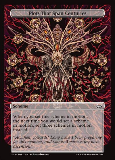 Plots That Span Centuries DSC-351 Duskmourn: House of Horror Commander Magic card