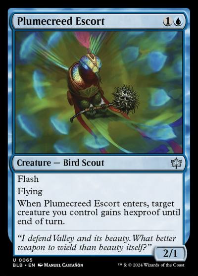 Plumecreed Escort 65 Bloomburrow Magic card