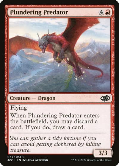 Plundering Predator 37 Jumpstart 2022 Magic card