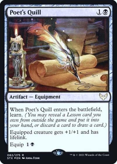 Poet's Quill PSTX-82S Strixhaven: School of Mages Promos Magic card