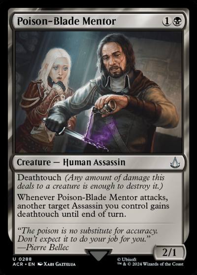 Poison-Blade Mentor ACR-288 Assassin's Creed Magic card