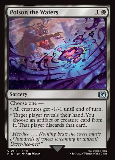 Poison the Waters FIN-111 Final Fantasy Magic card