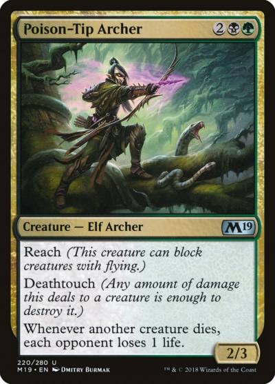 Poison-Tip Archer M19-220 Core Set 2019 Magic card