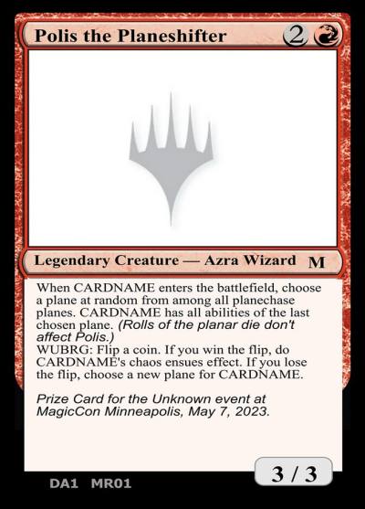 Polis the Planeshifter MR01 Unknown Event Magic card