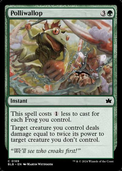 Polliwallop BLB-189 Bloomburrow Magic card
