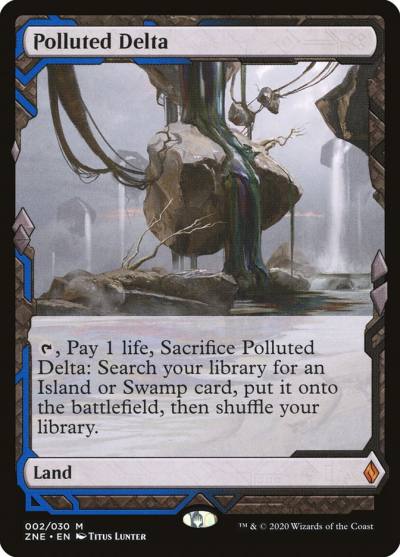 Polluted Delta ZNE-2 Zendikar Rising Expeditions Magic card