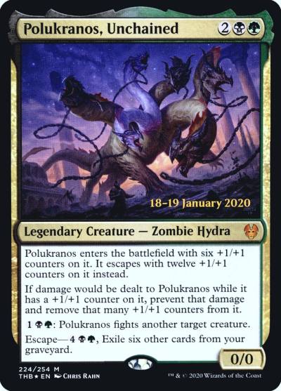 Polukranos, Unchained PTHB-224S Theros Beyond Death Promos Magic card
