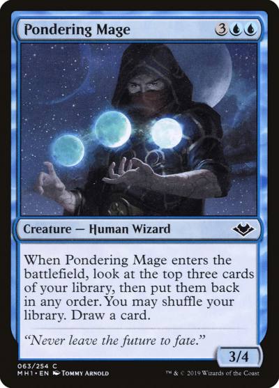 Pondering Mage MH1-63 Modern Horizons Magic card