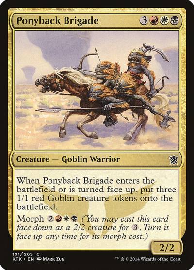 Ponyback Brigade 191 Khans of Tarkir Magic card