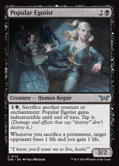 Popular Egotist 114 Duskmourn: House of Horror Magic card