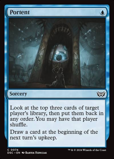 Portent DSC-74 Duskmourn: House of Horror Commander Magic card