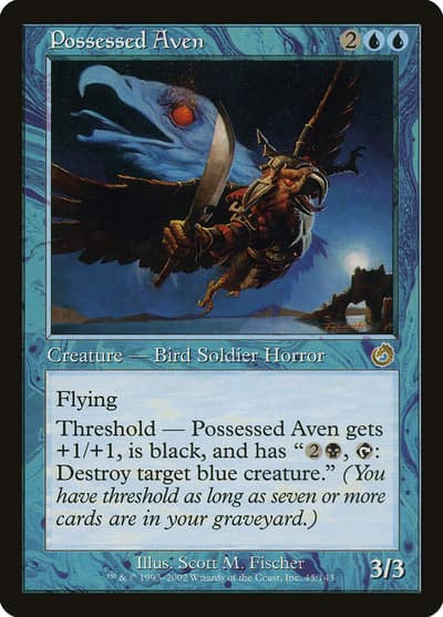 Possessed Aven 45 Torment Magic card