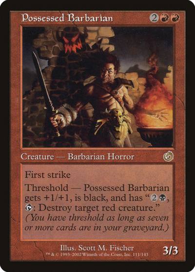 Possessed Barbarian TOR-111 Torment Magic card