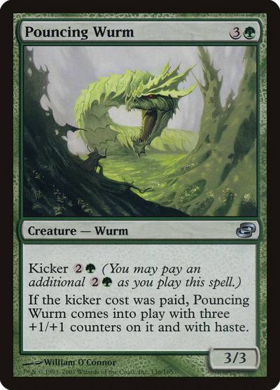 Pouncing Wurm PLC-136 Planar Chaos Magic card