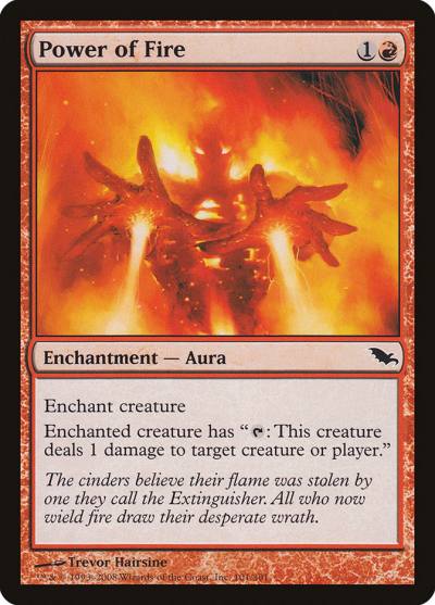 Power of Fire SHM-101 Shadowmoor Magic card
