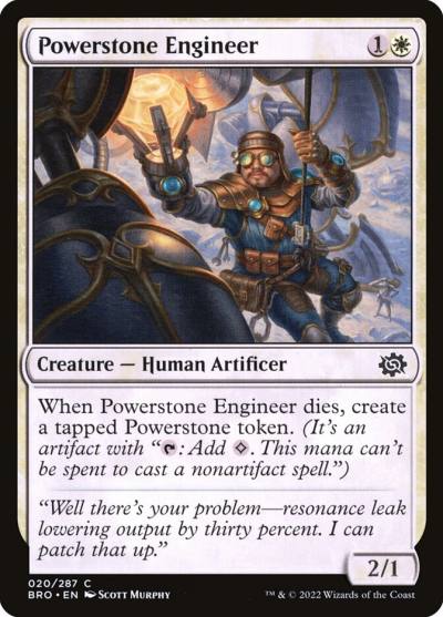 Powerstone Engineer 20 The Brothers' War Magic card