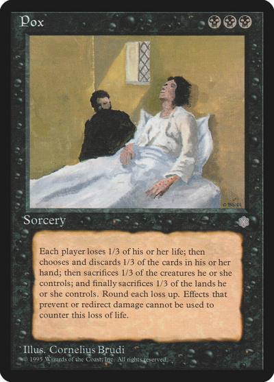 Pox ICE-158 Ice Age Magic card