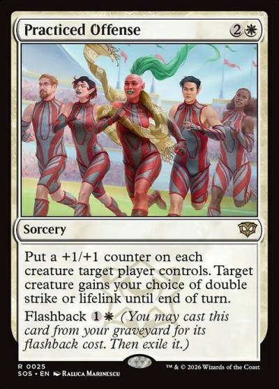 Practiced Offense SOS-25 Secrets of Strixhaven Magic card