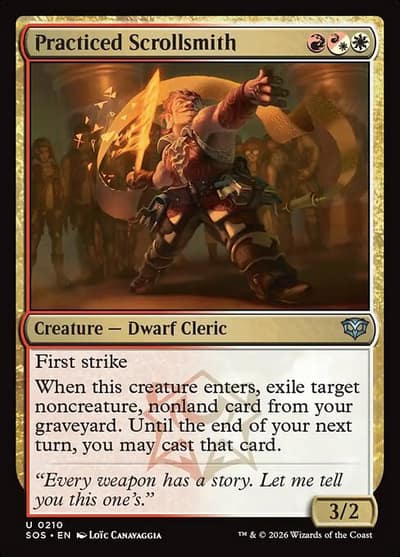 Practiced Scrollsmith 210 Secrets of Strixhaven Magic card