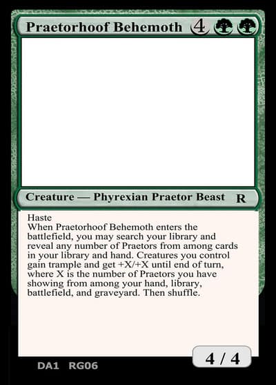 Praetorhoof Behemoth RG06a Unknown Event Magic card