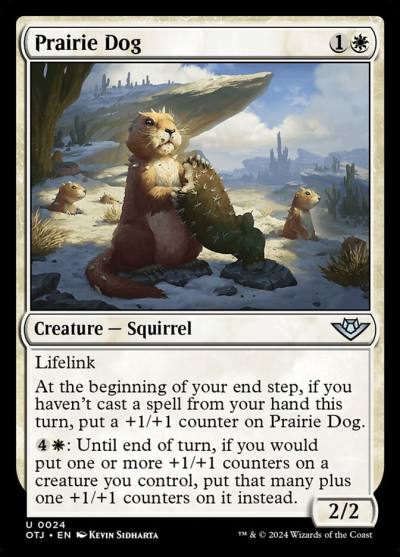 Prairie Dog 24 Outlaws of Thunder Junction Magic card