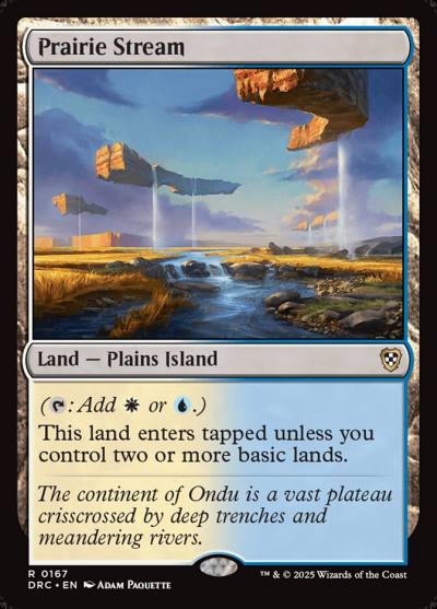 Prairie Stream DRC-167 Aetherdrift Commander Magic card