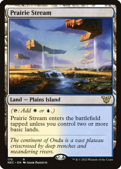 Prairie Stream NEC-175 Neon Dynasty Commander Magic card