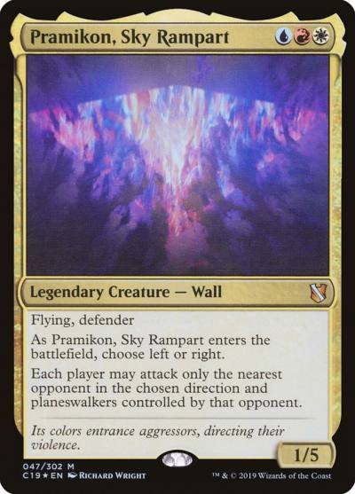 Pramikon, Sky Rampart C19-47 Commander 2019 Magic card