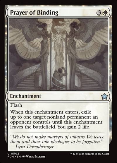 Prayer of Binding FDN-502 Foundations Magic card
