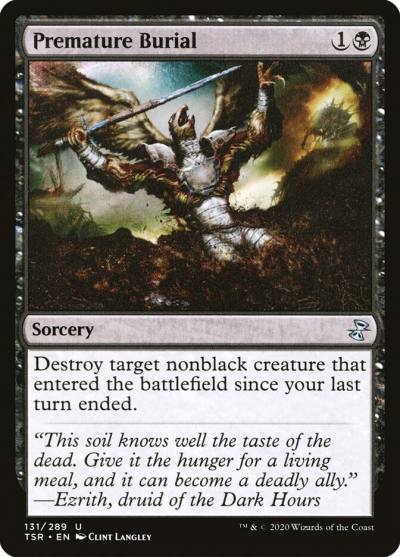 Premature Burial TSR-131 Time Spiral Remastered Magic card