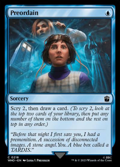 Preordain WHO-218 Doctor Who Magic card