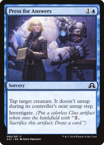 Press for Answers SOI-80 Shadows over Innistrad Magic card