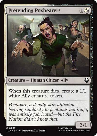 Pretending Poxbearers TLA-237 Avatar: The Last Airbender Magic card