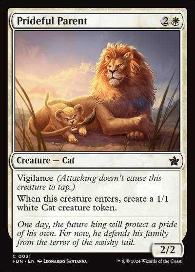 Prideful Parent FDN-21 Foundations Magic card