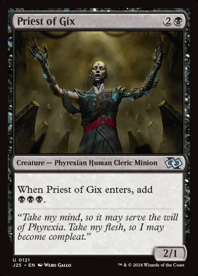 Priest of Gix J25-121 Foundations Jumpstart Magic card