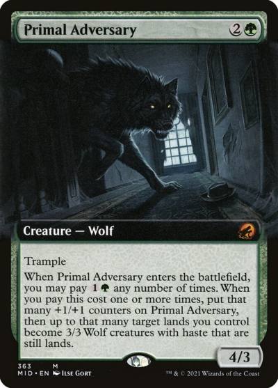 Primal Adversary MID-363 Innistrad: Midnight Hunt Magic card