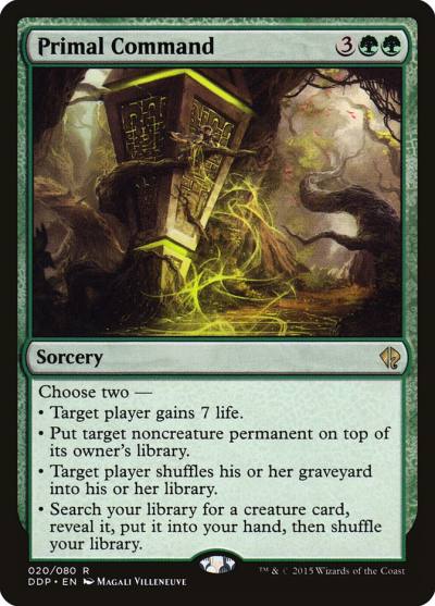 Primal Command DDP-20 Duel Decks: Zendikar vs. Eldrazi Magic card