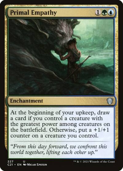 Primal Empathy C21-227 Commander 2021 Magic card