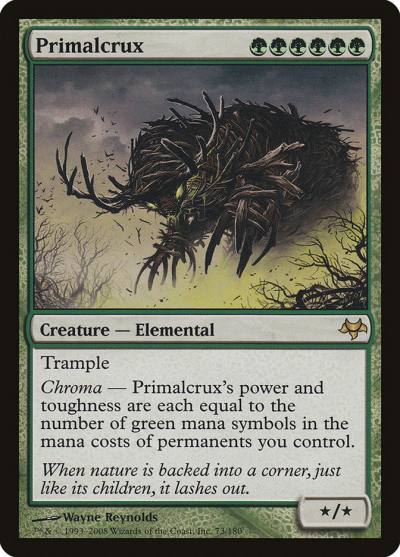 Primalcrux 73 Eventide Magic card