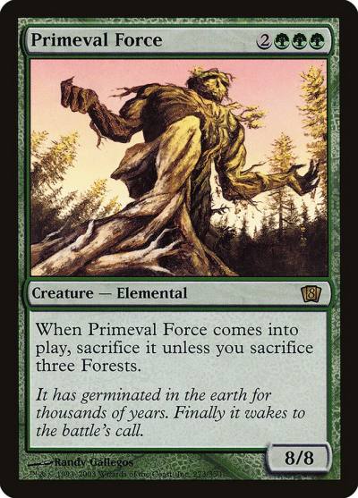Primeval Force 8ED-273STAR Eighth Edition Magic card