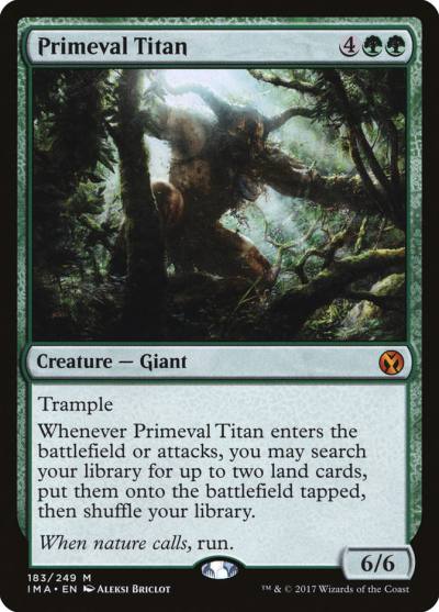 Primeval Titan IMA-183 Iconic Masters Magic card