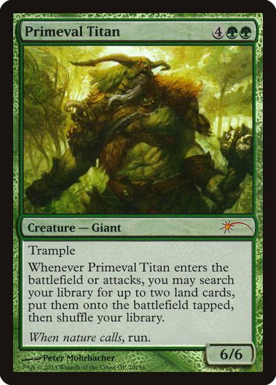 Primeval Titan PGPX-2013A Grand Prix Promos Magic card
