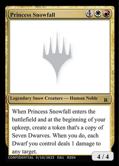 Princess Snowfall RZ04e Unknown Event Magic card