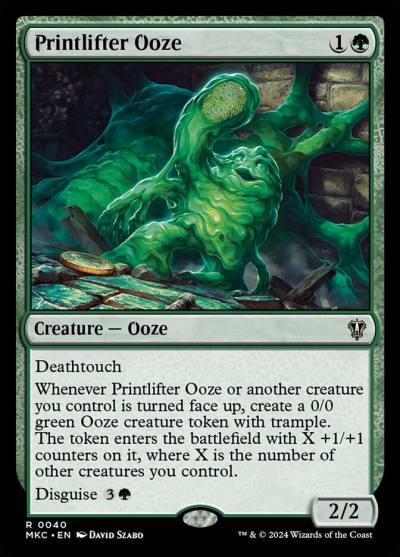 Printlifter Ooze MKC-40 Murders at Karlov Manor Commander Magic card
