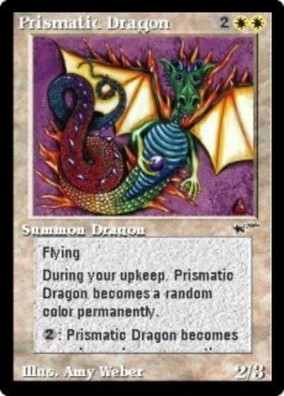 Prismatic Dragon PAST-8 Astral Cards Magic card