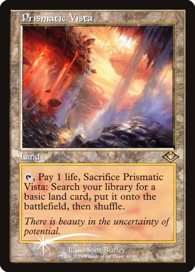 Prismatic Vista H1R-40 Modern Horizons 1 Timeshifts Magic card
