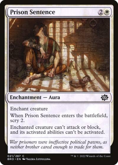 Prison Sentence BRO-21 The Brothers' War Magic card